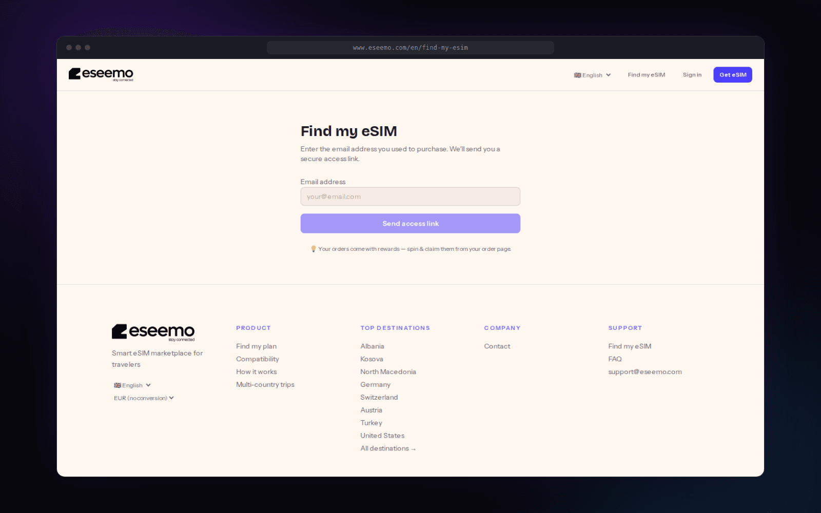 eseemo interface view 2